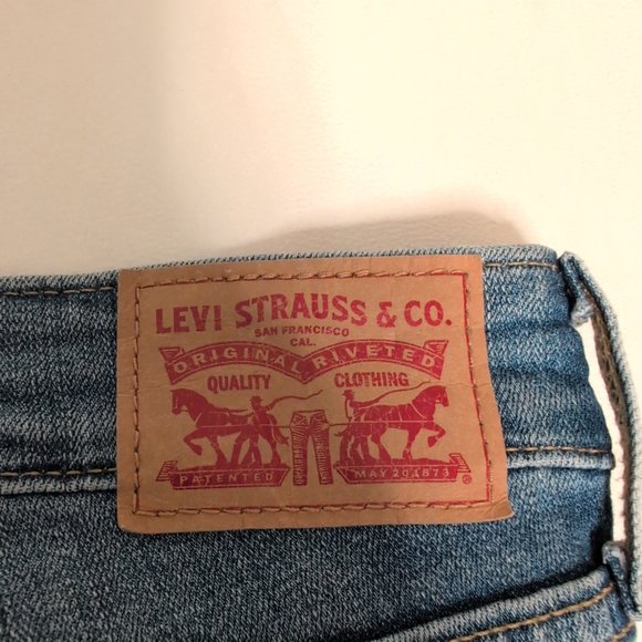 Levi's 711 Skinny Jeans - Women's Size 30 Light Blue - Picture 4 of 10